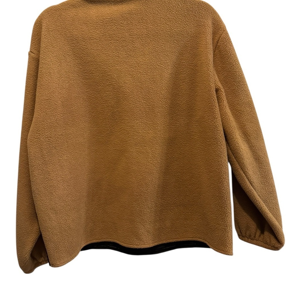 J. Crew Tan and Black Teddy Pullover - Picture 3 of 3